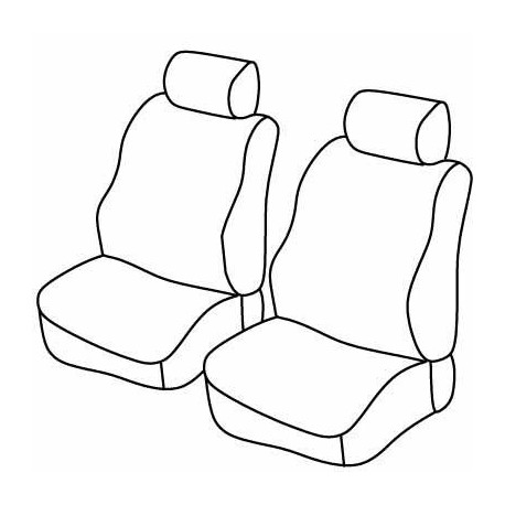 Set coprisedili Superior su misura per auto nero - grigio