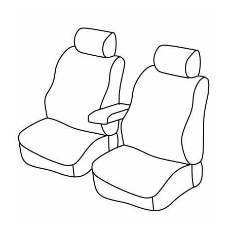 Set coprisedili Superior su misura per auto nero - blu