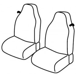 Set coprisedili Superior su misura per auto nero - rosso