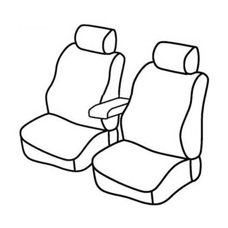 Set coprisedili Superior su misura per auto nero - blu