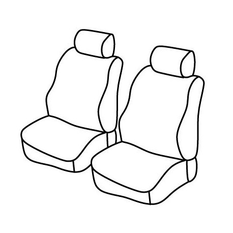 Set coprisedili Superior su misura per auto nero - grigio