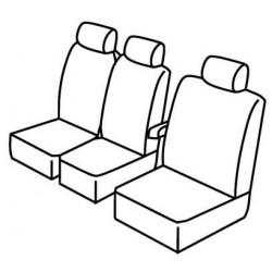 Set coprisedili Superior su misura per auto nero - blu