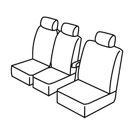 Set coprisedili Superior su misura per auto nero - blu