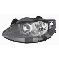 Faro proiettore H7 + H7 parabola nera doppia parabola guida - sx