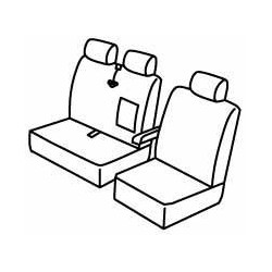 Set coprisedili Superior su misura per auto grigio - nero