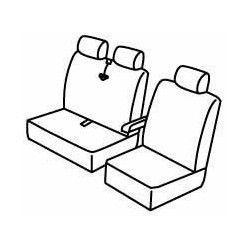 Set coprisedili Superior su misura per auto nero - blu