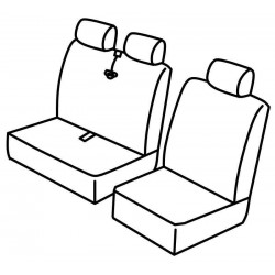 Set coprisedili Superior grigio - nero