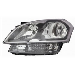 Faro proiettore H7 + H7 parabola nera guida - sx