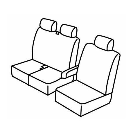 Set coprisedili Superior su misura per auto grigio - nero