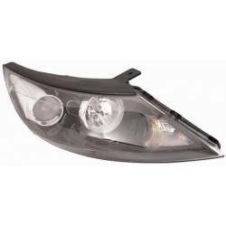 Faro proiettore H7 + H7 parabola nera passeggero - dx