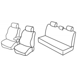 Set coprisedili Superior su misura per auto nero - grigio
