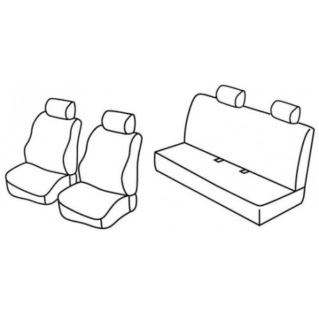 Set coprisedili Superior su misura per auto nocciola