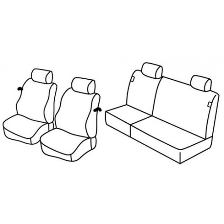 Set coprisedili Superior su misura per auto nocciola