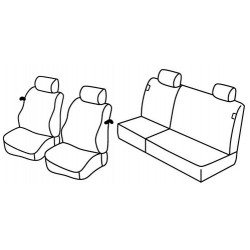 Set coprisedili Superior su misura per auto beige