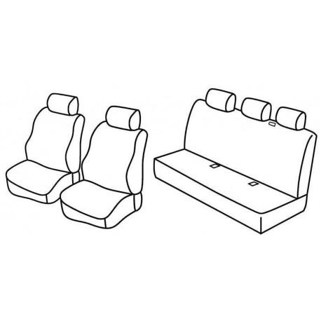Set coprisedili Superior su misura per auto nocciola