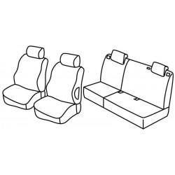 Set coprisedili Superior grigio - nero