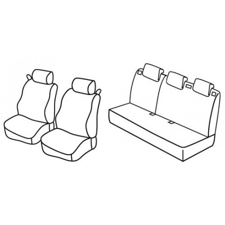 Set coprisedili Superior su misura per auto nocciola