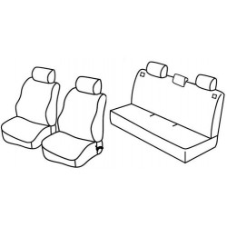 Set coprisedili Superior su misura per auto nocciola