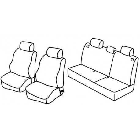 Set coprisedili Superior su misura per auto nocciola