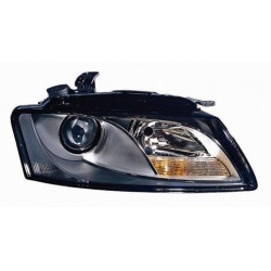 Faro proiettore H7 con motorino parabola nera versione Valeo guida - sx