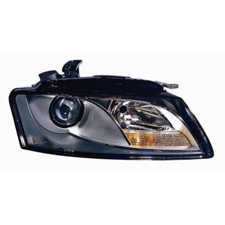 Faro proiettore H7 con motorino parabola nera versione Valeo guida - sx