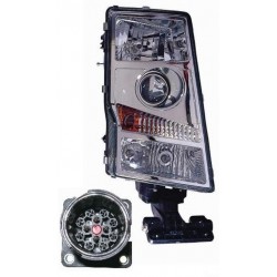 Faro proiettore H7 connettore ovale passeggero dx