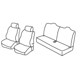 Set coprisedili Superior su misura per auto nocciola