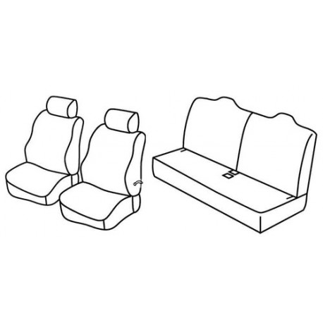 Set coprisedili Superior su misura per auto nocciola