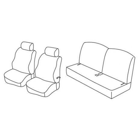 Set coprisedili Superior su misura per auto nocciola