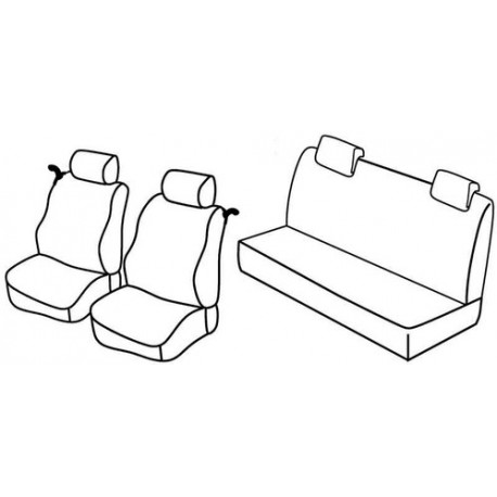 Set coprisedili Superior su misura per auto nocciola