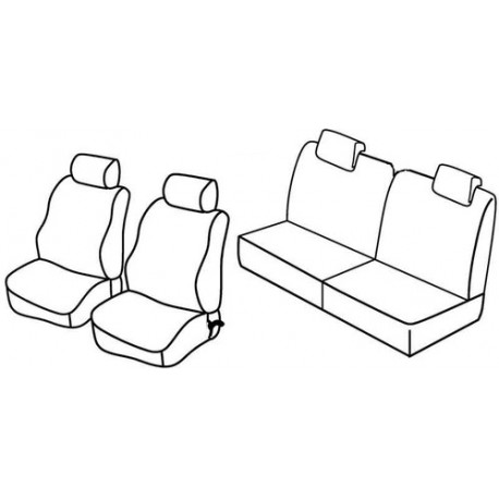 Set coprisedili Superior su misura per auto nocciola