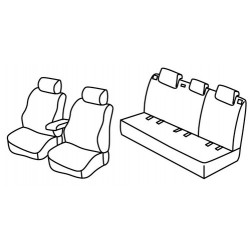 Set coprisedili Superior su misura per auto nocciola