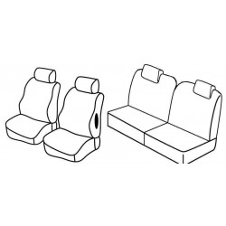 Set coprisedili Superior su misura per auto nero - blu