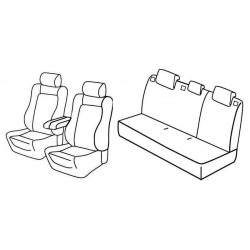 Set coprisedili Superior su misura per auto nero - grigio