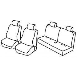 Set coprisedili Superior su misura per auto grigio - nero