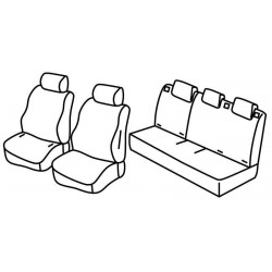 Set coprisedili Superior grigio - nero