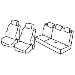 Set coprisedili Superior su misura per auto nocciola