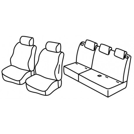 Set coprisedili Superior su misura per auto nocciola