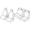 Set coprisedili Superior su misura per auto beige