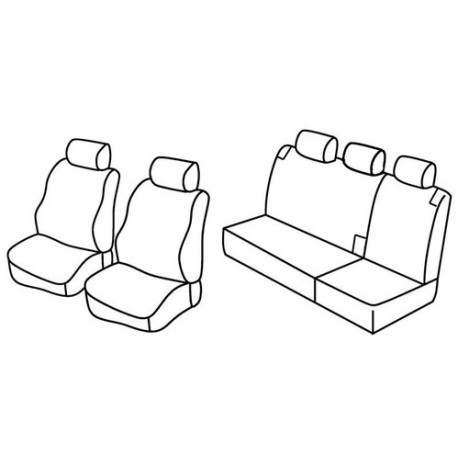 Set coprisedili Superior su misura per auto nocciola