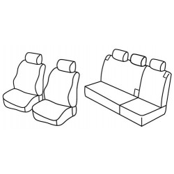 Set coprisedili Superior su misura per auto nero - grigio
