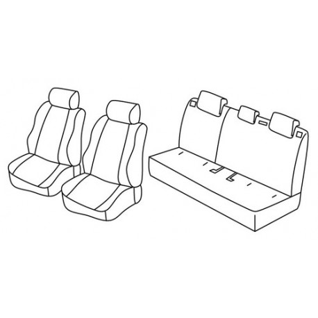 Set coprisedili Superior su misura per auto nocciola