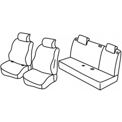 Set coprisedili Superior grigio - nero