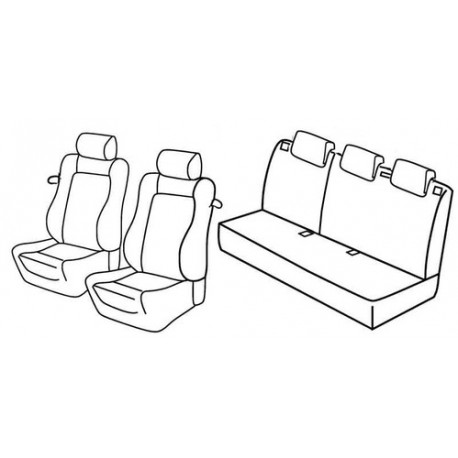 Set coprisedili Superior su misura per auto nocciola