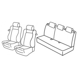 Set coprisedili Superior su misura per auto nero - grigio