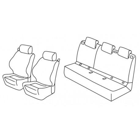 Set coprisedili Superior su misura per auto nocciola
