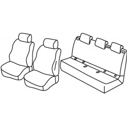 Set coprisedili Superior grigio - nero