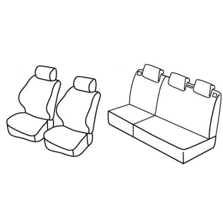 Set coprisedili Superior su misura per auto nocciola