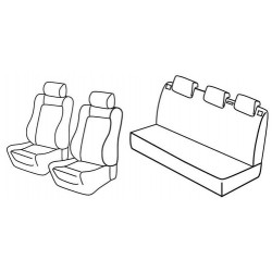 Set coprisedili Superior su misura per auto grigio - nero