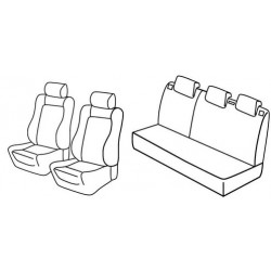 Set coprisedili Superior su misura per auto nero - grigio